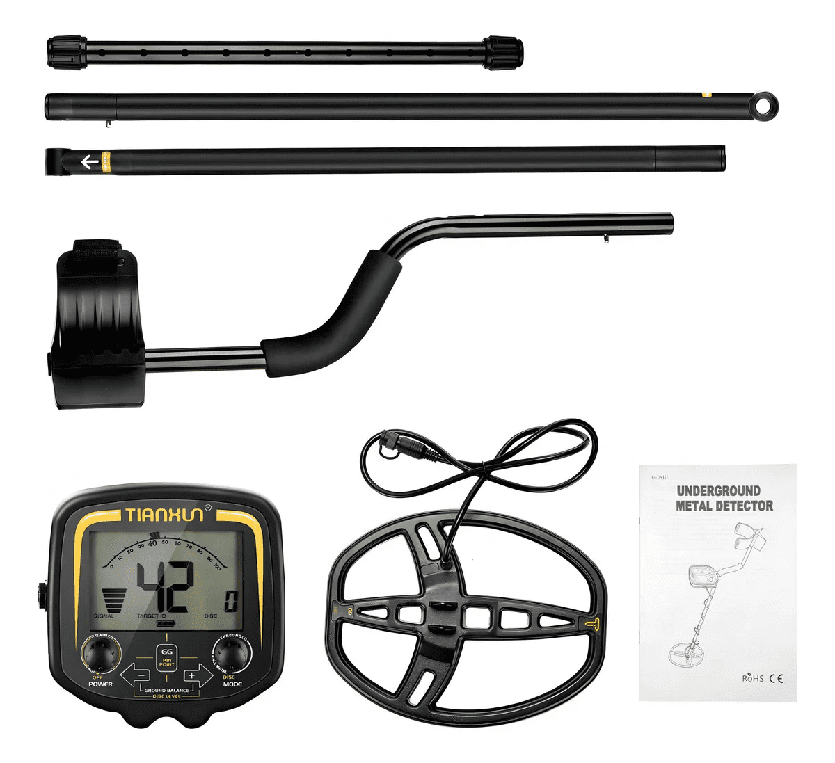 Underground Metal Detector, Underground Metal Detector Tianxun Powerful Gold Detectors Treasure Hunter Seeker Pointer Detector High Accuracy Lightweight