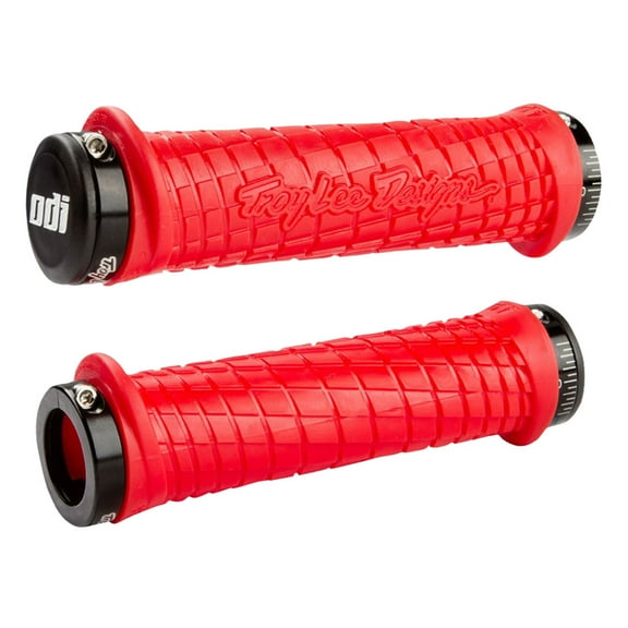 ODI J30TLR-B Troy Lee Designs Signature Series ATV Lock-On Grips - Red