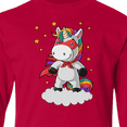 thumbnail image 4 of Inktastic Super Unicorn Long Sleeve Youth T-Shirt, 4 of 5