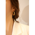 thumbnail image 2 of 33 mm Chunky Gold Hoop Earrings for Women Fashion Jewelry, 2 of 3