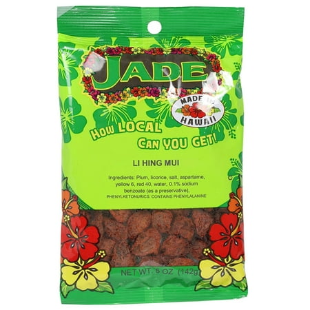 Jade Brand Red Li Hing Mui Dried Plums 5 Ounces