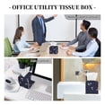 thumbnail image 6 of Goofa Anchors Tissue Box Cover PVC Leather Tissue Holder Square Facial Tissue Case Facial Paper Organizer Dispenser for Bathroom, Vanity Countertop, 6 of 8