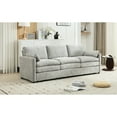thumbnail image 3 of 89" 3 With Soft Chenille Material, Double-layered , Modern Look , Grey Ergonomic , Seat, 3 of 6