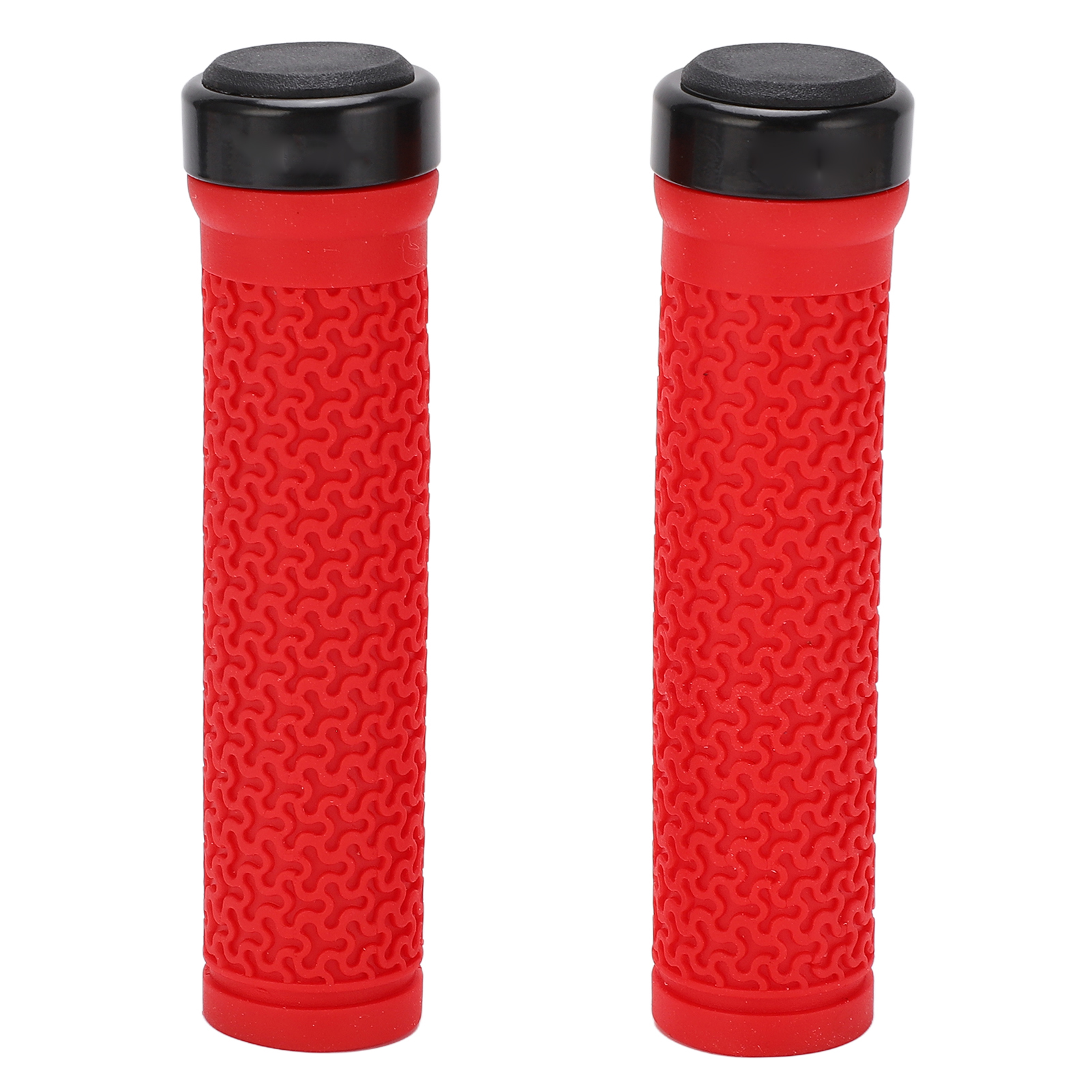"Handlebar Grips Cover, 1 Pair Rubber Comfortable Anti Slip Firm Bike