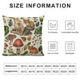 thumbnail image 5 of Qinduosi Forest Pillow Covers Watercolor Animal Plants Throw Pillow Case Decorative Cushion Cover for Home Office Sofa Decoration, Inch, Set of, 5 of 5