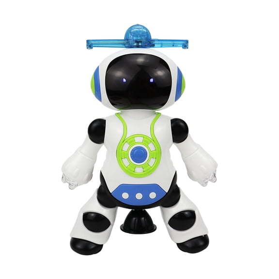 SPOORYYO Light Music Projection Dancing Rotating Top Robot Toy, Fun Entertainment Plaything