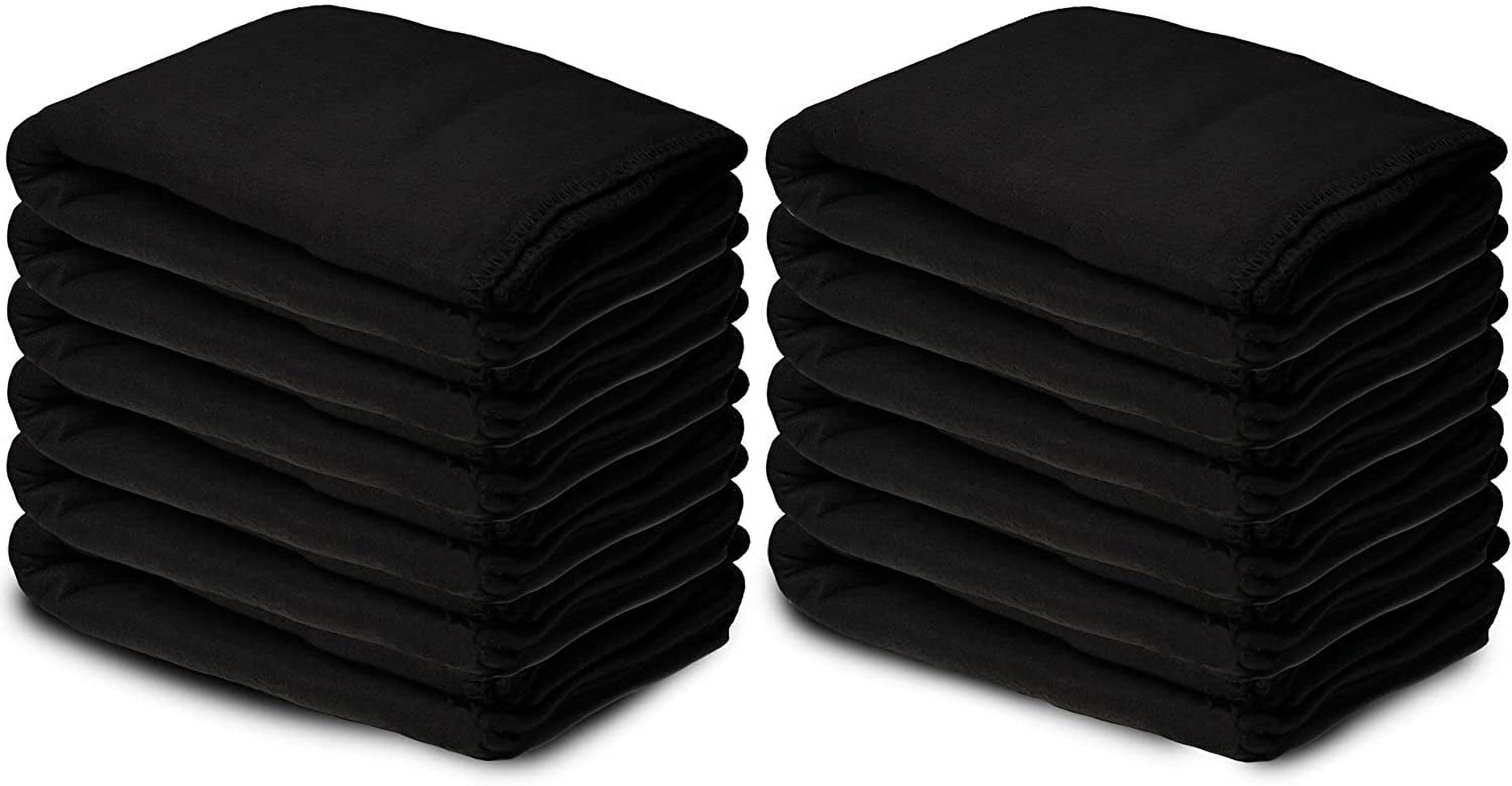 SOCKS'NBULK Soft Fleece Blankets 50 X 60, Lightweight, Cozy Warm Throws Dark Colorful Blanket Sofa Travel Outdoor, Wholesale