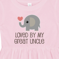 thumbnail image 4 of Inktastic My Great Uncle Loves Me Girls Baby Dress, 4 of 5
