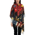 thumbnail image 3 of Xecao World Map Of Digital Circuits Pattern Womens Winter Scarf Fall Scarf Oversized Large Scarf for Women Warm Shawl Wrap, 3 of 8