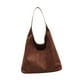 thumbnail image 3 of Bolso de hombro Yuyangstore de gamuza portátil para mujer 36 cm x 13 cm x 31 cm Café, 3 of 8