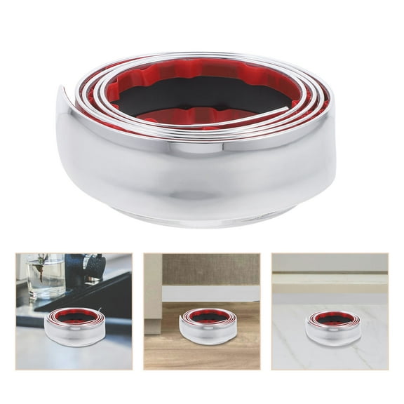 FOMIYES MLINS 1 Roll Peel and Stick Flexible Molding Trim Adhesive Decorative Strip for Wall and Tile Edges