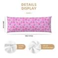thumbnail image 2 of Bixox Pink Donuts Print Body Pillow Cover with Zipper Closure, Cozy Fuzzy Fleece Body Pillow Case Cover 20 x 54 Inches,Long Body Pillow Pillowcase, 2 of 6