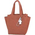 thumbnail image 1 of LHSHID Corduroy Small Tote Bag Women Casual Handbag Shoulder Bag for School Work Travel 2023, 1 of 6