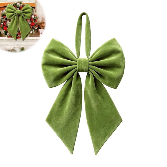 Generic Giant Velvet Bows for Christmas Tree Topper 22in, Large Bow for Decor, Birthday Party Backdrop, Ribbon Hanging Decor for Christmas Room Backdrop Wedding Party Room Decorations