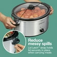 thumbnail image 3 of Hamilton Beach 6 Qt Slow Cooker, Stoneware Crock with Removable Pot, Stainless Steel, 3 of 9