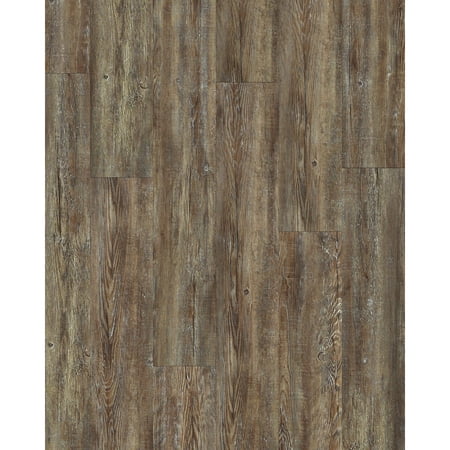 Shaw Floors Cornerstone Plank Vinyl Flooring, Tattered Barnboard - Waterproof - 51 Sq Ft