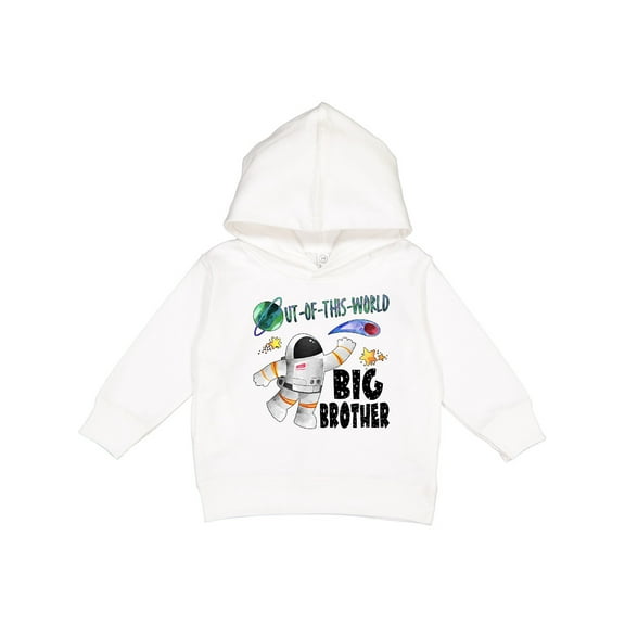 Inktastic Out of This World Big Brother Astronaut in Space Toddler Hoodie