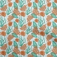 thumbnail image 1 of oneOone Velvet Turquoise Blue Fabric Sea Shells Ocean Craft Projects Decor Fabric Printed By The Yard 58 Inch Wide, 1 of 4