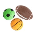 thumbnail image 4 of Pack de 3 mini balones de rugby para piscina, ocio: antideslizantes, impermeables, ideales para deportes al aire libre y en interiores., 4 of 8