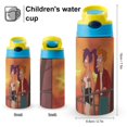 thumbnail image 2 of Fry Leela Futurama Kid's Insulated Water Bottle With Straw Vacuum Stainless Steel Cup Leak-Proof Toddler Thermoses Water Cup For Children, 2 of 8