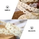 thumbnail image 5 of 2 rollos de rollos de cinta de envolver decorativos para decoración de ramo (blanco cremoso), 5 of 6