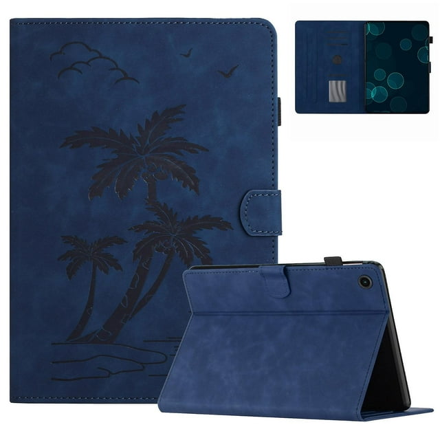 Pour Lenovo Tab M10 Plus (3e Gén) Étui Imprimé Cocotier Folio Support Intelligent Couverture de Tablette