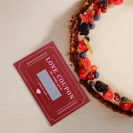 Toyvian 20 Sheets DIY For Him Red Paper Scratch Off Party Game For Childrens Birthdays