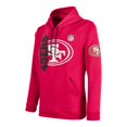 thumbnail image 2 of Sudadera NFL Talla EG Cuello Mock con Estampado Logo San Francisco 49ers Rojo, 2 of 3