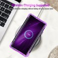 thumbnail image 5 of Casetego for Samsung Galaxy S24 Ultra 5G Case,Glow in The Dark Three Layer Heavy Duty Shockproof Protection Hard Plastic Bumper+Soft Silicone Protective 6.8 inch Case,Purple Butterfly, 5 of 8