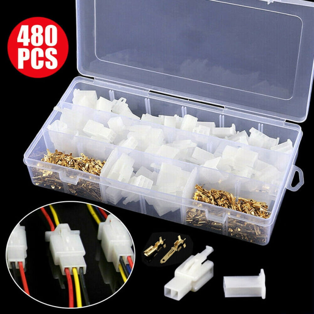 Mini 40 Sets Motorcycle Automotive 2.8mm 2 3 4 6 Pin Wire Connector Terminal 