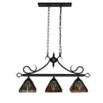 thumbnail image 2 of Vintage Hanging Lamp Tiffany Style Stained Glass Light Fixture Ceiling Pendant, 2 of 13