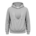 thumbnail image 2 of CONROSES Pet Pouch Hoodie for Men Kangaroo Pocket Puppy Cat Dog Hoodie Cozy Long Sleeve Warm Pet Carrier Hooded Sweatshirts, 2 of 8