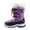 PURPLE, variant on DREAM PAIRS Toddler/Little Kid/Big Kids Mid Calf Knee High Winter Snow Boots NORDIC BLACK/PINK Size 3