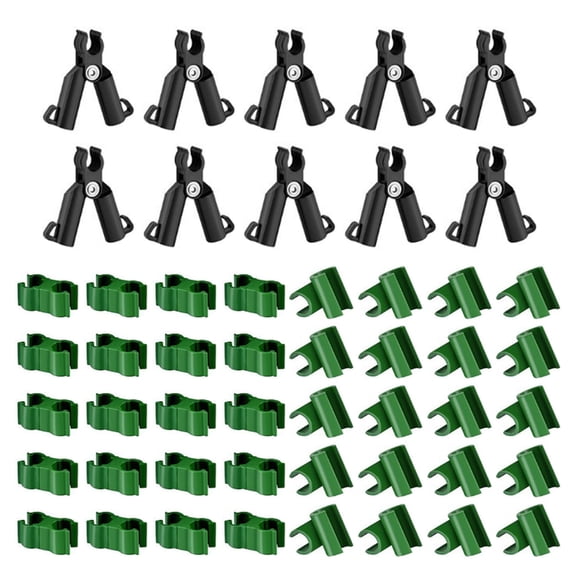 50Pcs Trellis Clip Rotatable Rod Connectors for Tomato Cage Plant Stakes