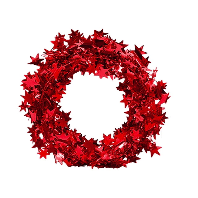 7,5 M Decoraciones Navideñas Decoraciones Para Árboles De Navidad Navidad Estrella De Alambre De Navidad Ratán Multicolor