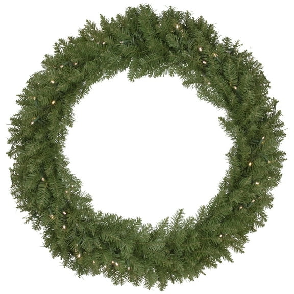 Northlight Pre-Lit Rockwood Pine Artificial Christmas Wreath - 36" - Warm White LED Lights