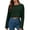 Green, variant on MOJOGO Cropped Sweatshirt for Women Loose Drop Shoulder Pullover Tops with Long Sleeve Loose Shirts for Dance Sport Wear M