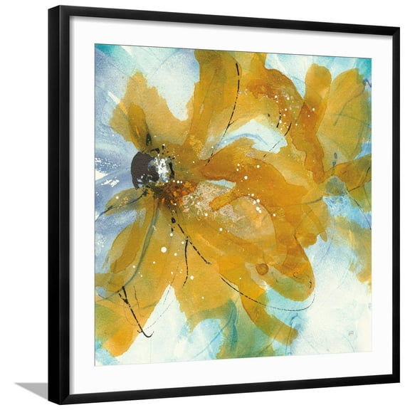 Art.com Amber Blue II Art Print by Chris Paschke, Black Frame Wall Art, 29" x 29"
