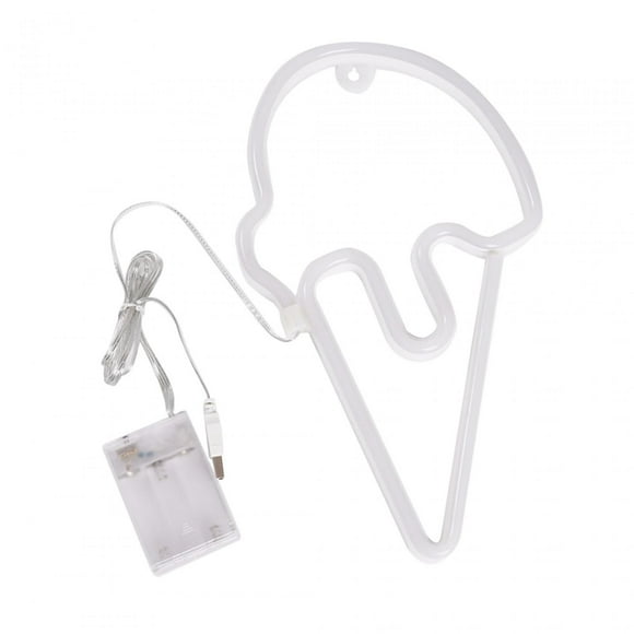 Lámpara Led de neón para helado, regalo de cumpleaños, lámpara atmosférica portátil para el hogar, decoración para fiesta, Festival, sala de estar