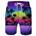 thumbnail image 1 of Pantalones cortos de natación para hombre, Shorts de playa para tabla de surf 3d de Coconut Tree, ropa deportiva para niño Fivean unisex, 1 of 2