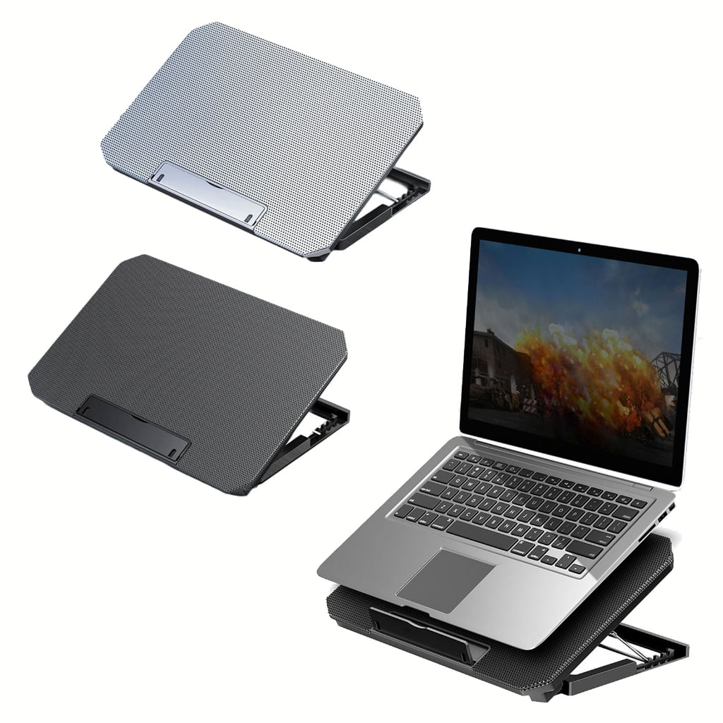 WINDLAND Foldable Adjustable Laptop Cooling Pad with 2 Quiet Fan For Notebook Adjustable