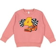 thumbnail image 2 of Inktastic Number Four Race Car Toddler Sweatshirt, 2 of 4