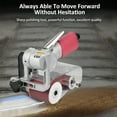 thumbnail image 4 of Graflsoa Adjustable Handle Pneumatic Belt Sander 60x260mm with 11 Sanding Belts, 7000 RPM, Silver & Red Finish, 4 of 6