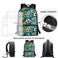 thumbnail image 6 of Uorisanigo Inked Football Design 17 Inch Kids Backpack for School, Lightweight Children School Bag Travel or Sports Bags, Fit Preschool Nursery Primary Schoolbag with Padded Straps, 6 of 6