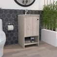 thumbnail image 2 of Atlin Designs Modern Metal Free Standing Vanity Cabinet in Light Gray, 2 of 6
