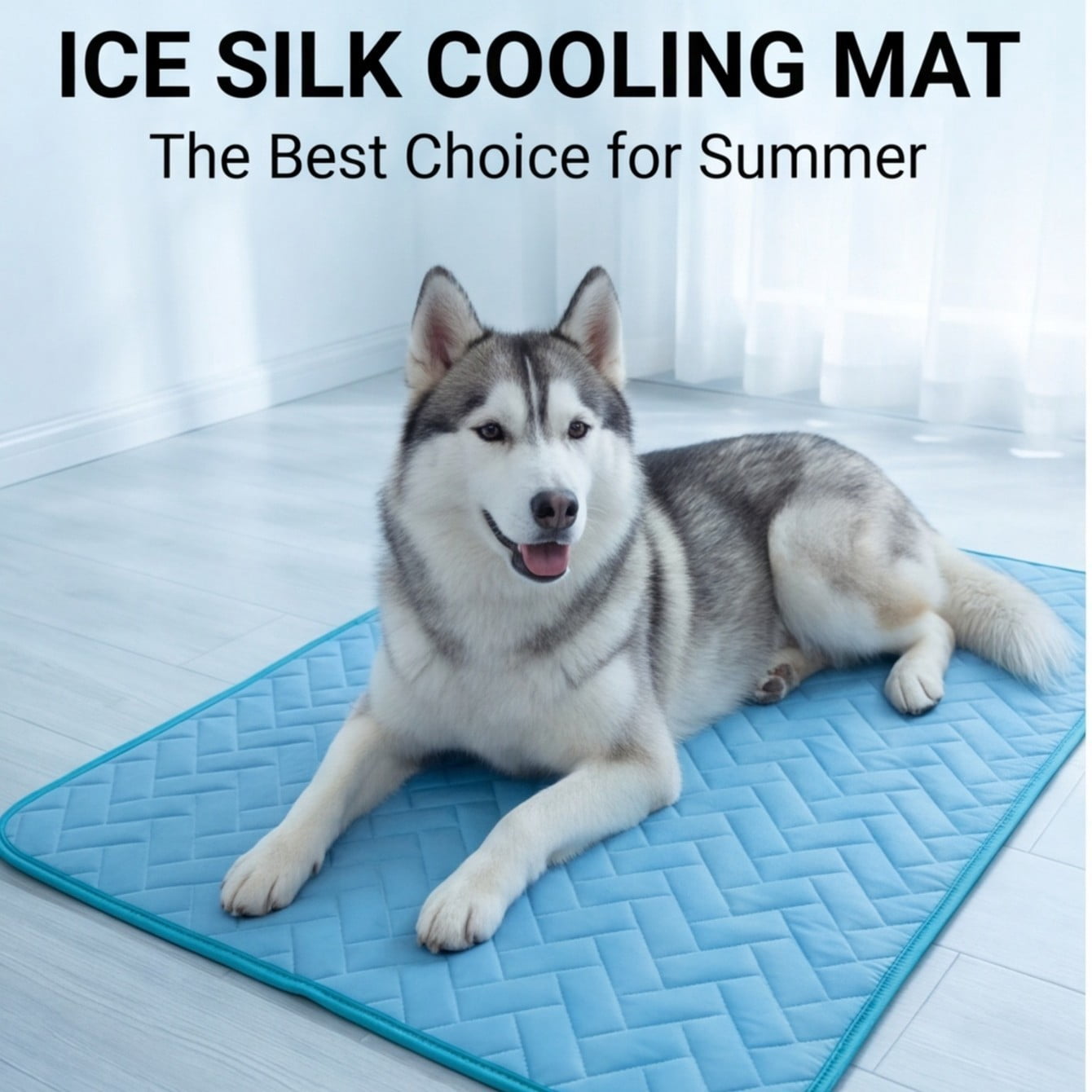 Dog Cooling Mat, Self Cooling Pet Pad Pressure Activated Gel, No Freezing Required Cooling Pad for Dogs and Cats, Portable Cooling Mat for Indoor, Outdoor & Car Use