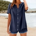 thumbnail image 4 of BILIKEYU Loose Sleeve Collar Casual Shirt for Women, Casual Shirts for Women, Button Down Shirts for Women, Shirts for Women, 4 of 4