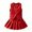 k44-Red, variant on LIIPEE Girls Outfit Sets Casual Summer Stylish Solid Ciolor Sleeveless Lapel Button Down Pockets Denim Tops Pleated Skirt 2 Piece Set Kids Comfortable Breathable Cute Clothing,Pink,5-6 Years