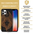 thumbnail image 7 of Case Yard Wooden Case for iPhone-12/12-Pro Soft TPU Silicone cover Slim Fit Shockproof Wood Protective Phone Cover for Girls Boys Men and Women Supports Wireless Charging Beautiful Athena Design, 7 of 7