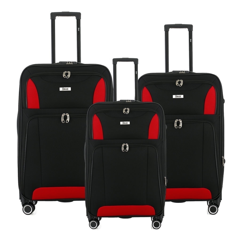 IZOD Expandable Luggage Set - 360 Dual Spinning Wheels - 3 Piece